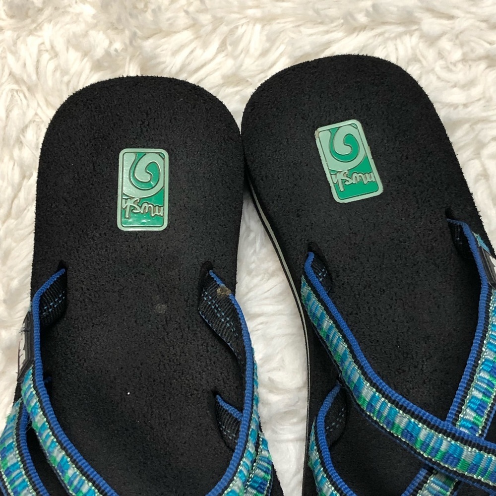 Teva Olowahu Blue Mush Sandal Sz 5 - Picture 6 of 11
